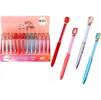 PROPISKA S KŘIŠŤÁLEM A DIAMANTY, DÁREK MODRÁ NÁPLŇ 0,7 MM MIX