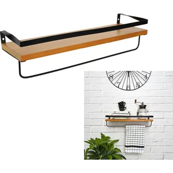 police Nástěnná police v dekoru borovice INDUS