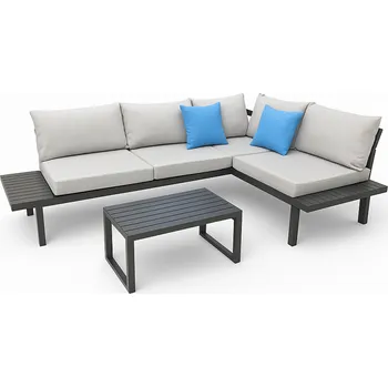 Zahradní nábytek Greemotion Ocelová lounge sada „Samoa“, 3dílná