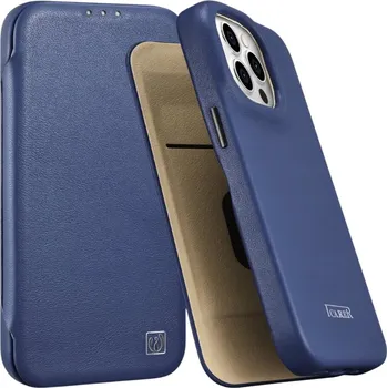 Pouzdro na mobilní telefon Flipové pouzdro ICARER pro Apple iPhone 14 Pro modré