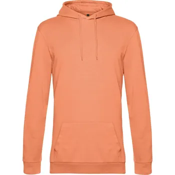 Pánská mikina B&C Pánská mikina s kapucí #Hoodie Barva: Oranžová melounová, Velikost: L