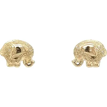 Náušnice Zlaté náušnice slon