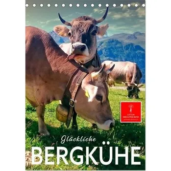 Cestování Glückliche Bergkühe (Tischkalender 2026 DIN A5 hoch), CALVENDO Monatskalender - Roder, Peter