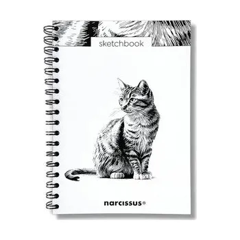 Set školních potřeb Szkicownik B5/60K na spirali - Kot