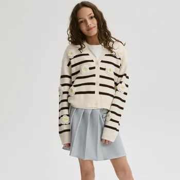 Dívčí sukně Reserved - Plisovaná sukně s ledvinkou - světle šedá - 516IB-09X - 516IB-09X-152