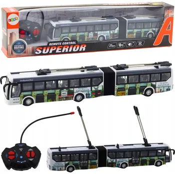 RC model auta MĚSTSKÝ TROLEJBUS NA DÁLKOVÉ OVLÁDÁNÍ RC AUTOBUS SVĚTLA DOPRAVA
