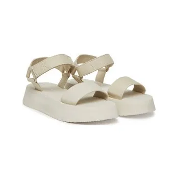 Dámské sandále Sandály Calvin Klein Jeans Sandal Velcro Webbing Mg YW0YW01693 Écru 39