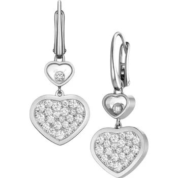 Náušnice Zlaté Náušnice Chopard Happy Hearts 837482-1009