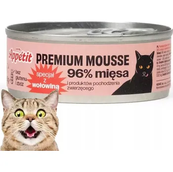 Krmivo pro kočku COMFY KRMIVO MOKRÉ KRMIVO PRO KOČKY APPETIT PREMIUM 96% MASA KONZERVА 85G