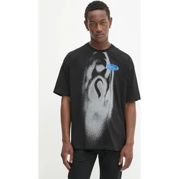 Pánské oblečení Bavlněné tričko Diesel T-BOXT-T7 A18659.0AGRI černá 99X, vel. XL