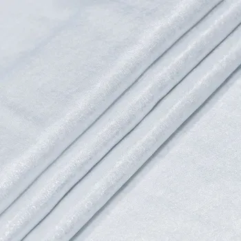 Šatovka N7169 bílá, kovový lesk, š.150