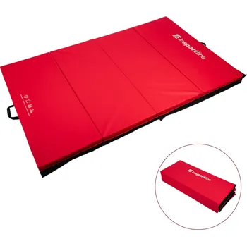 Žíněnka inSPORTline Skládací gymnastická žíněnka Kvadfold 200x120x5 cm červená