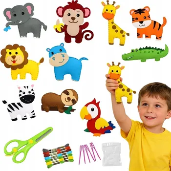 kreativní sada KREATIVNÍ SADA NA ŠITÍ PRO DĚTI DÁREK PRO 6 7 8 LETÉ