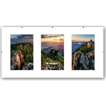 Rám na obraz FANDY Rám clip plexi gallery 3x10x15 bílý