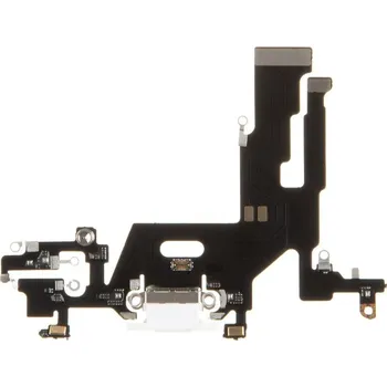 Flex kabel Apple iPhone 11 nabíjecí konektor + mikrofon bílý
