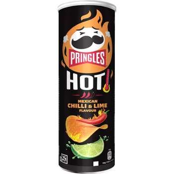 Slaná pochutina Pringles Hot Mexican Chilli and Lime 160g