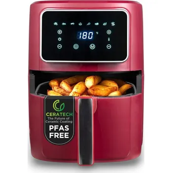 fritéza Bergner Fritéza horkovzdušná Maroon 1800 W 6,9 l
