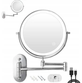 Zrcadlo Zrcadlo s 1X/10X zvětšením a LED osvětlením