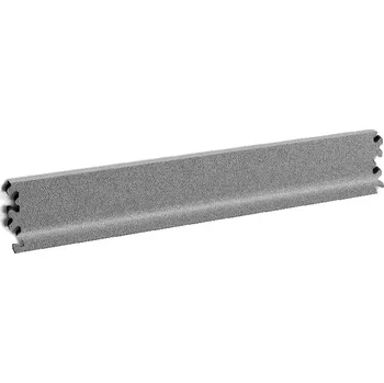 soklová lišta Šedá PVC vinylová soklová podlahová lišta Fortelock Industry - 51 x 10 cm a tloušťka 0,7 cm