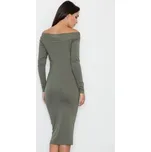 FIGL Šaty M558 Khaki Slim Fit L