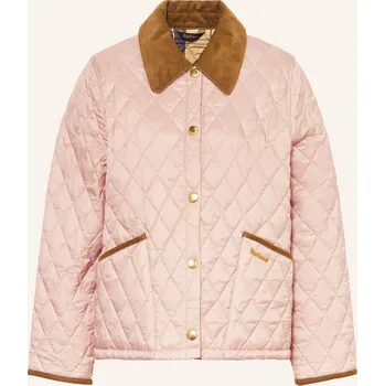 Dámský kabát Barbour Dámská Prošívaná Bunda Liddesdal, růžová / hnědá, 44