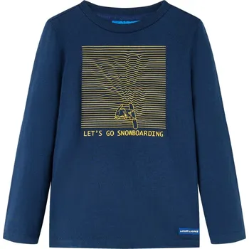 Chlapecké tričko Dětské tričko s dlouhým rukávem námořnicky modré 92 - 8721012026759