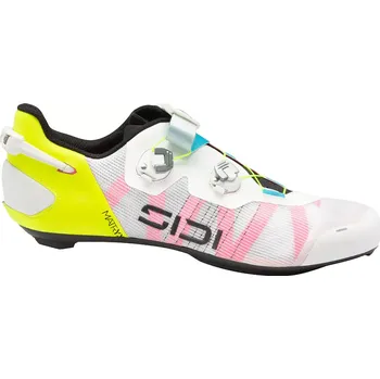 Pánské cyklistické tretry Sidi Tretry SIDI Wire 3 White/Yellow Fluo velikost 42