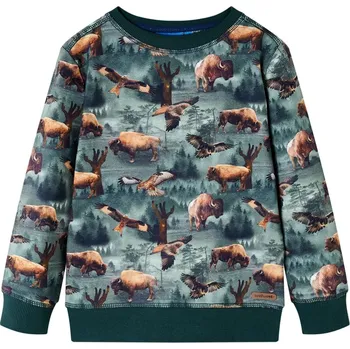 Chlapecké tričko Dětská mikina tmavě zelená 104 - 8721012025516