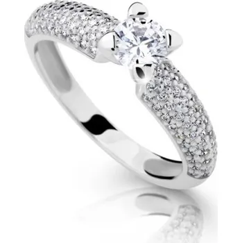 Prsten Zlatnictví Helios Zlatý prsten posázený zirkony zásnubní