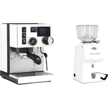 Kávovar Rancilio Silvia BC PID, white + Ascaso H64, white