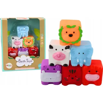 ostatní stavebnice MĚKKÉ STAVEBNICE KOSTKY DO KOUPELE HRAČKY ZVÍŘÁTKA DĚTI