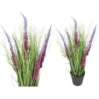 umělá květina UMĚLÝ VŘES V KVĚTINÁČI TRÁVA OKRASNÁ ROSTLINA DEKORATIVNÍ KVĚTINY