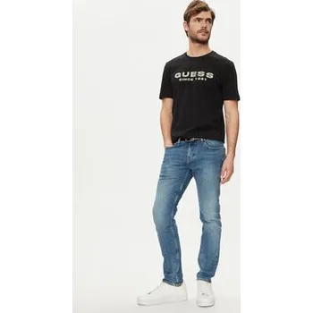 Pánské tričko Guess T-Shirt M4GI61 J1314 Černá Slim Fit M