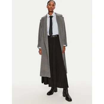 Dámský kabát Weekend Max Mara Vlněný kabát Tempera 2425016102 Šedá Regular Fit 36