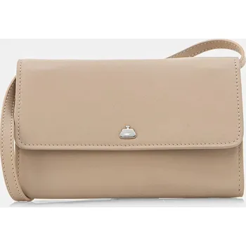 Kabelka Kožená kabelka Weekend Max Mara 2515711024600 béžová 80X, vel. ONE SIZE