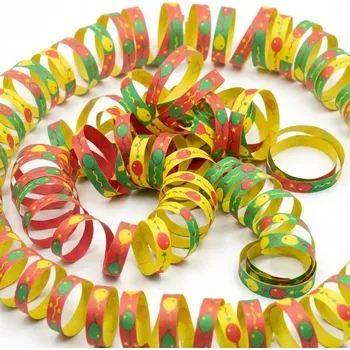 Party dekorace Papírové konfety serpentýny Balónky 3 ruličky