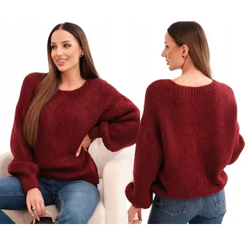 Dámský svetr Kesi dámský bezbarvý klasický svetr do pasu, univerzální velikost