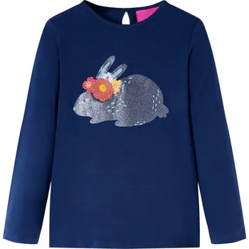 Chlapecké tričko Dětské tričko s dlouhým rukávem námořnicky modré 140 - 8721012036741