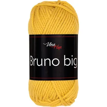 Příze Vlna - Hep příze Bruno Big 405 hořčicově žlutá