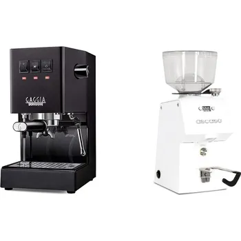 Kávovar Gaggia Classic E24 BC, black + Ascaso H64, white