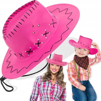 Klobouk PIXEL kovbojský klobouk růžový velikost 58