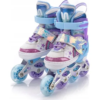 Kolečkové brusle KOLEČKOVÉ BRUSLE S LED PODSVÍCENÍM 4V1 KOLEČKOVÉ BRUSLE BRUSLE NA LED KOLEČKOVÉ BRUSLEWROTKI VELIKOST 26-29