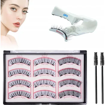 Umělé řasy 6 Párů Magnetické Řasy Pro Vícenásobné Použití Přirozený Vzhled Aplikátor Nástroj