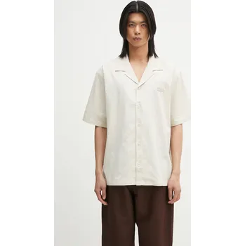 Pánská košile Košile Daily Paper Linen Ss Shirt 2511123 béžová 01X, vel. M