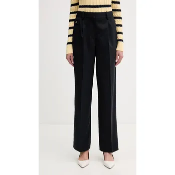 Dámské kalhoty Kalhoty s příměsí vlny Tommy Hilfiger WW0WW48799 námořnická modř 59X, vel. 40