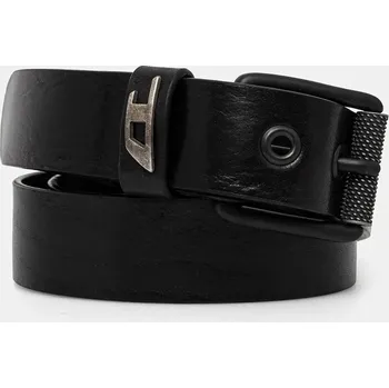 Módní doplněk Kožený pásek Diesel B-DAVE II X09396.P1506 černá 99A, vel. 90