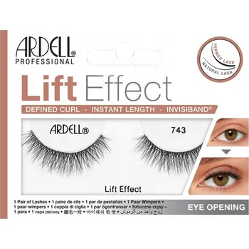 Umělé řasy ARDELL Nalepovací řasy s efektem natočení - LIFT EFFECT 743