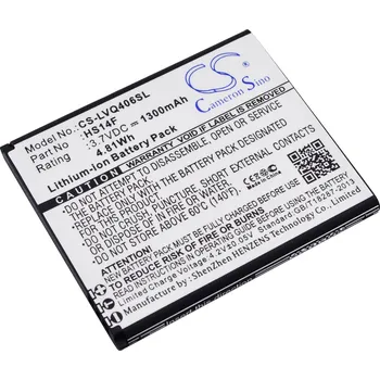 Baterie pro mobilní telefon Baterie Cameron Sino CS-LVQ406SL, Li-Ion, 1300