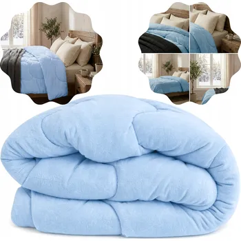 přikrývka Zimní Přikrývka 160x200cm POLAROVÁ MODRÁ Antialergická CELOROČNÍ