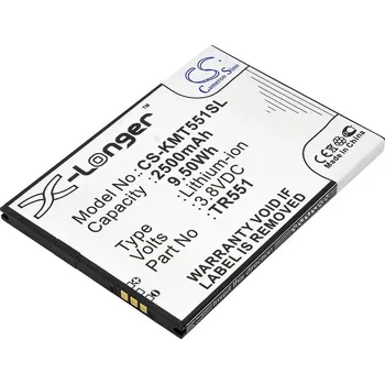 Baterie pro mobilní telefon Baterie Cameron Sino CS-KMT551SL, Li-Polymer, 2500